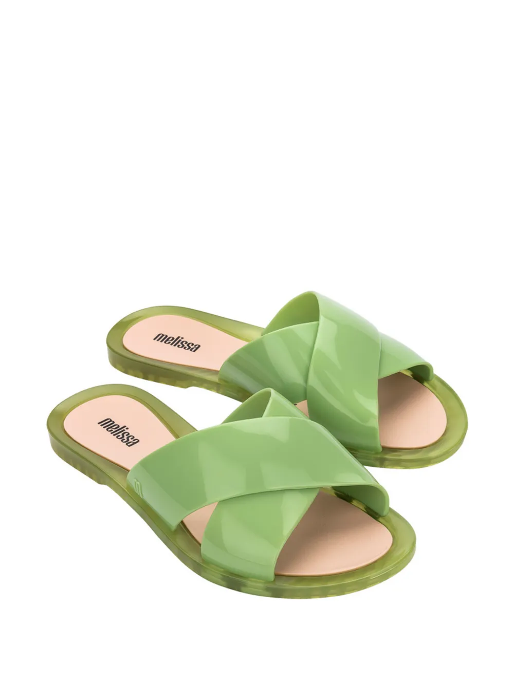 Melissa Duo Slide teenslippers Groen