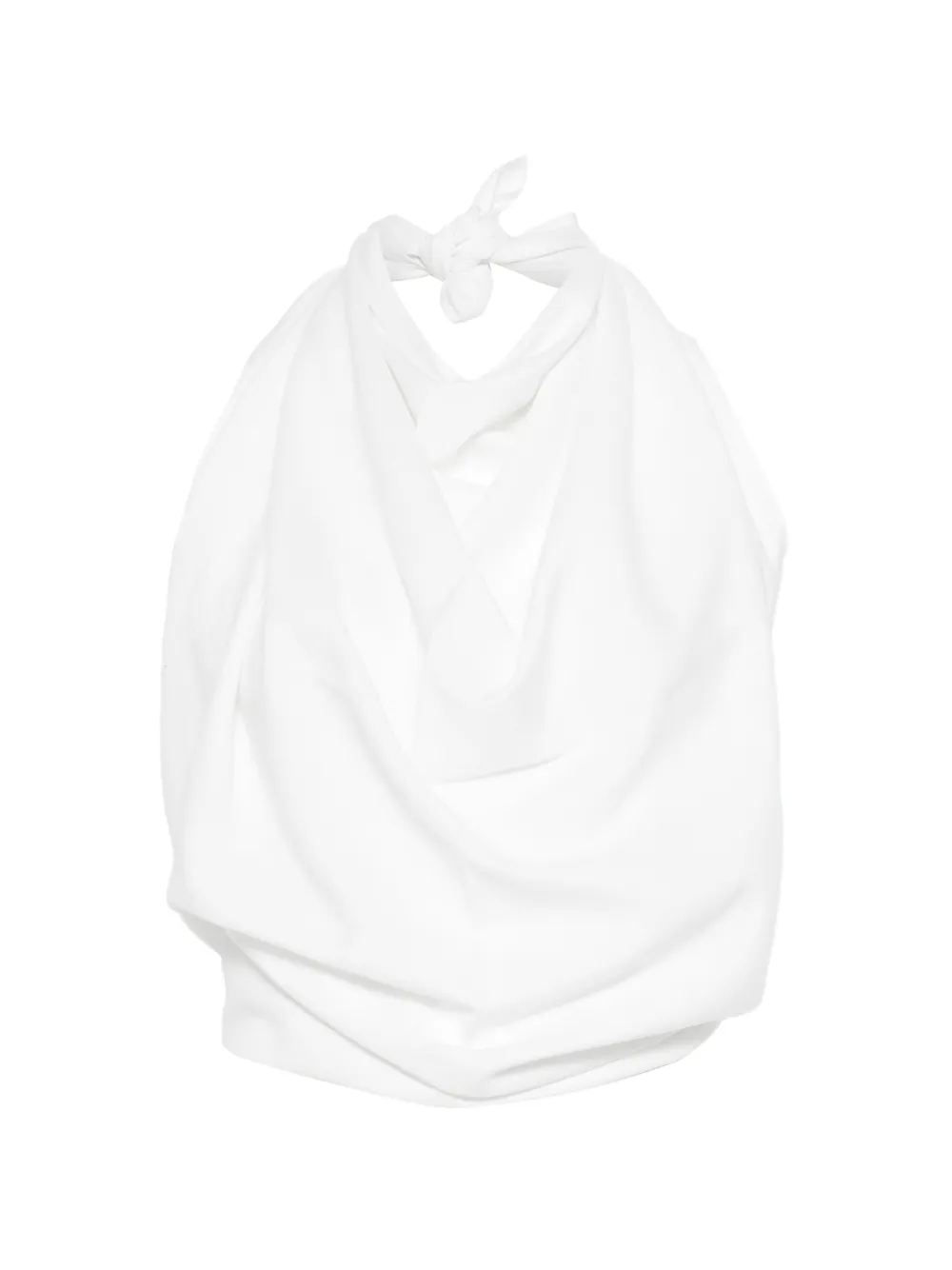 Marrakshi Life draped halterneck top - Bianco