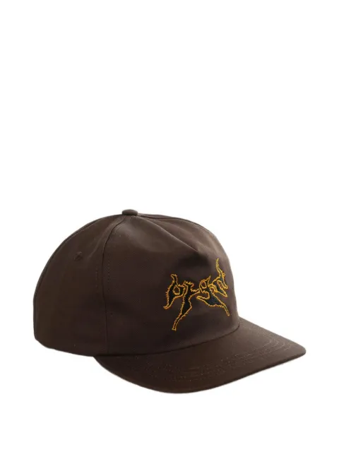 D-R-G-N Huo Flame logo-embroidered baseball cap