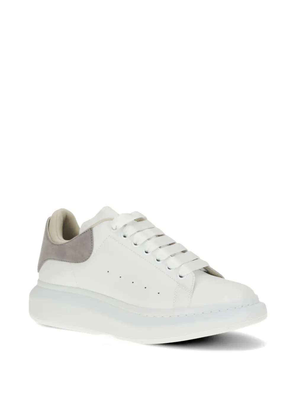 Alexander McQueen low-top leather sneakers Wit