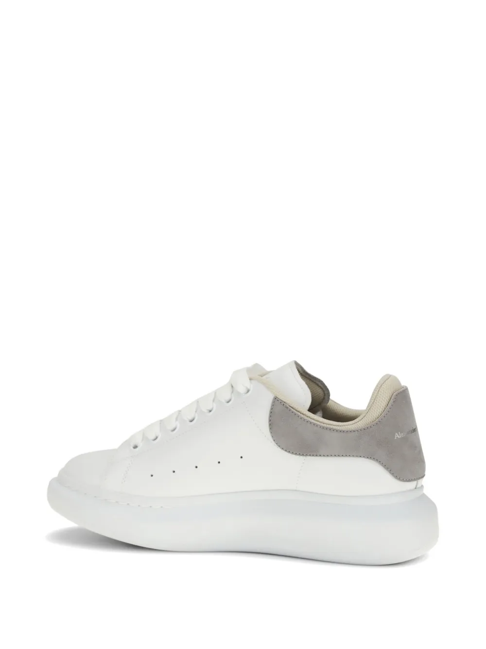 Alexander McQueen low-top leather sneakers Wit