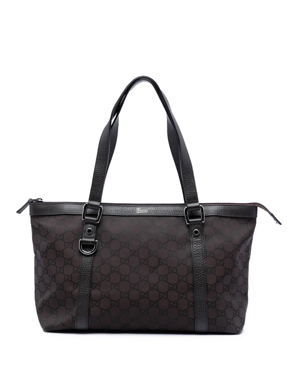 Gucci Pre-Owned 2016-2025 GG Canvas Abbey D Ring tote bag - Marrone