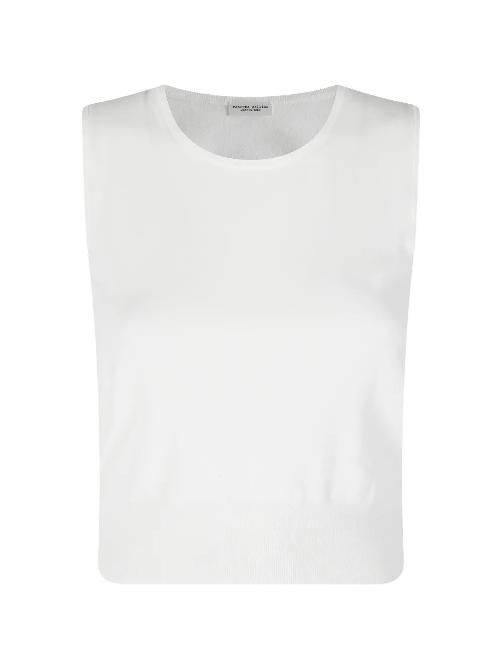 Roberto Collina Girocollo sleeveless top - Weiß