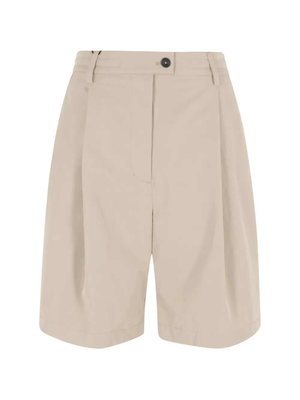 Save The Duck pleated elasticated-waist shorts - Toni neutri
