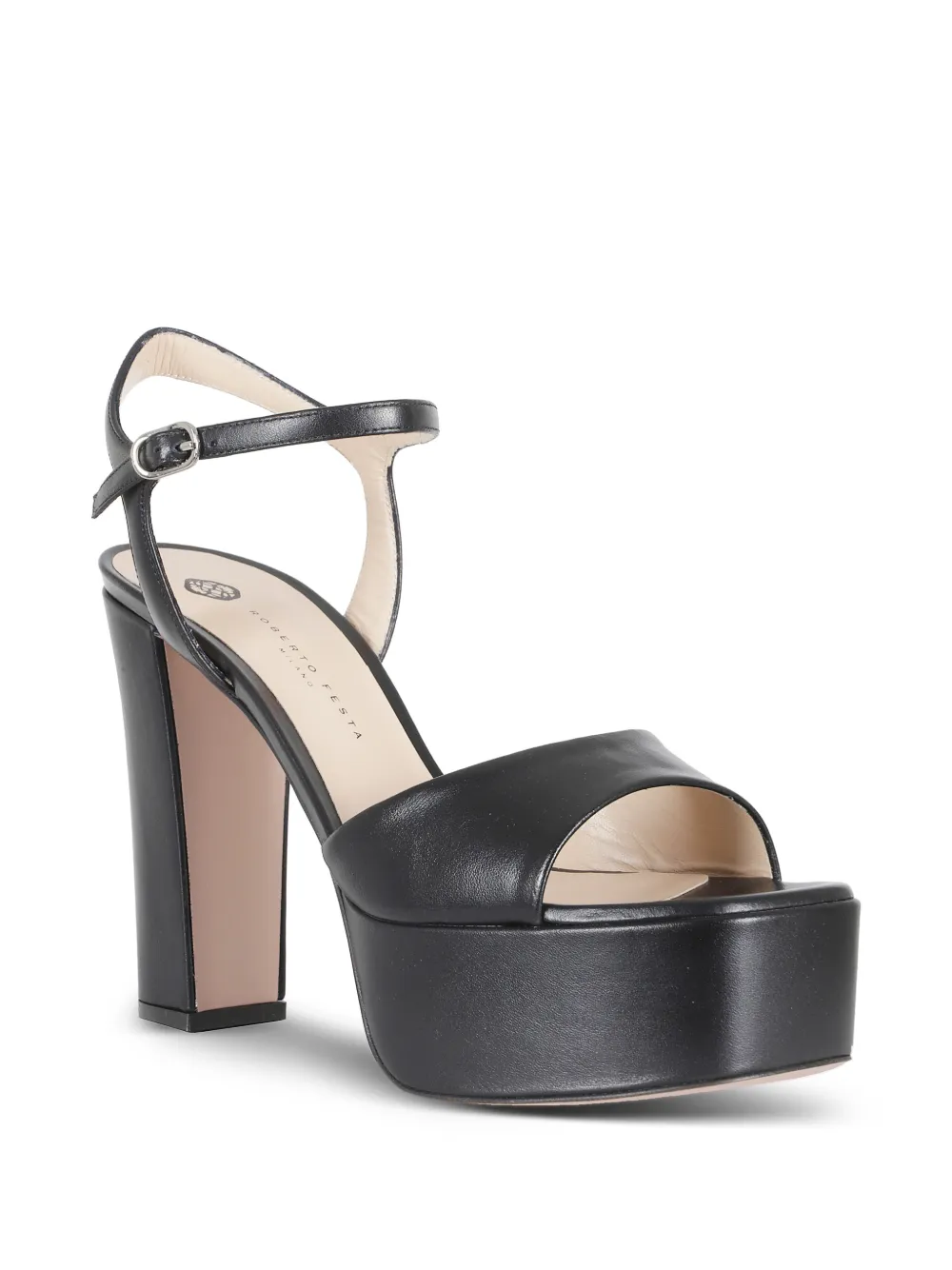 Roberto Festa Addis platform sandals Zwart