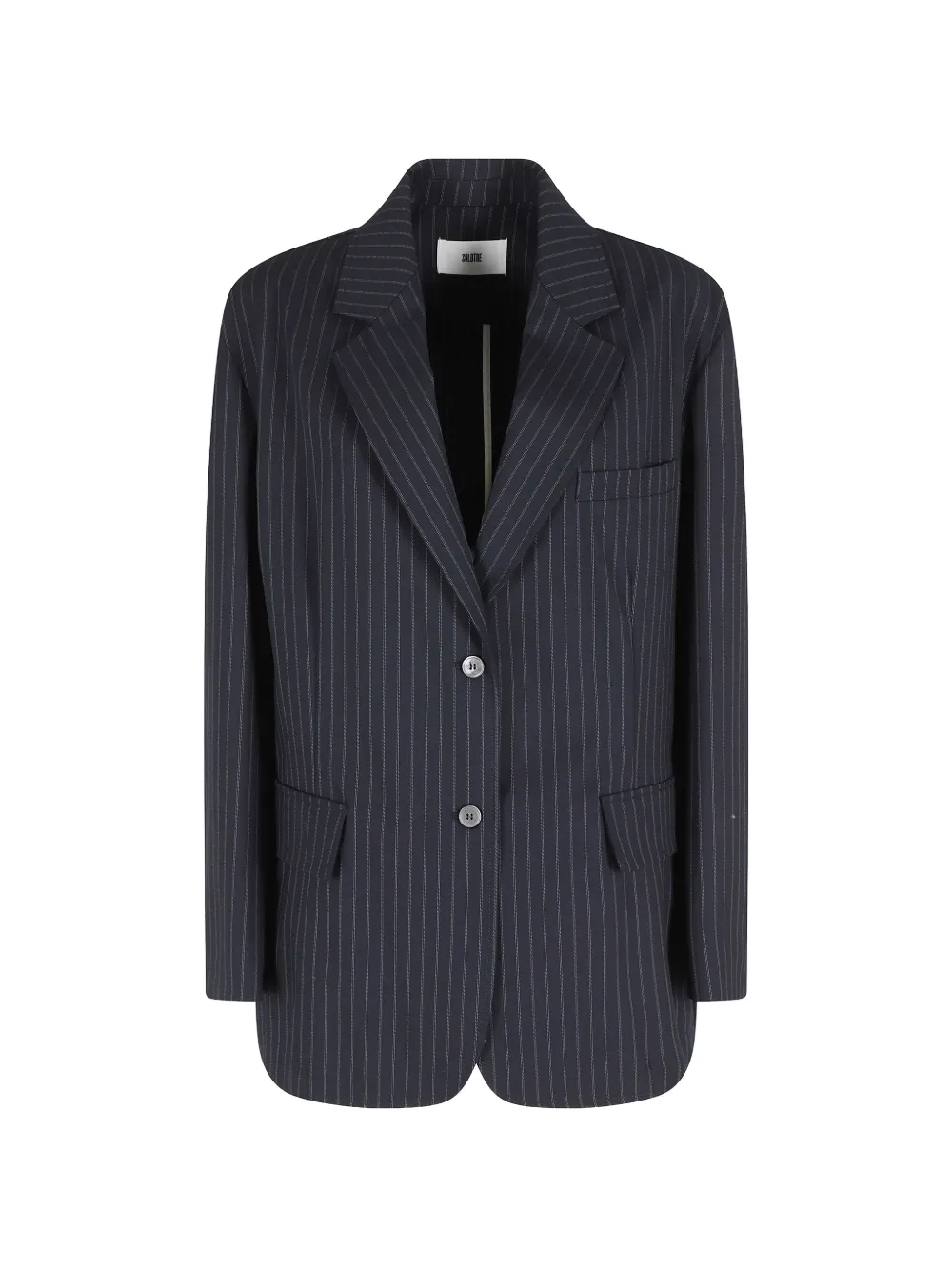 SOLOTRE pinstripe-patterned blazer - Blu