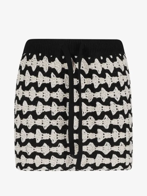 Roberto Collina geometric-pattern mini skirt