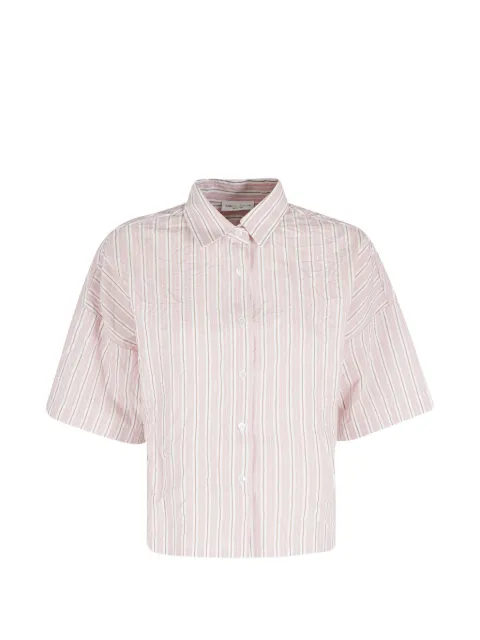 Roberto Collina striped crinkled shirt