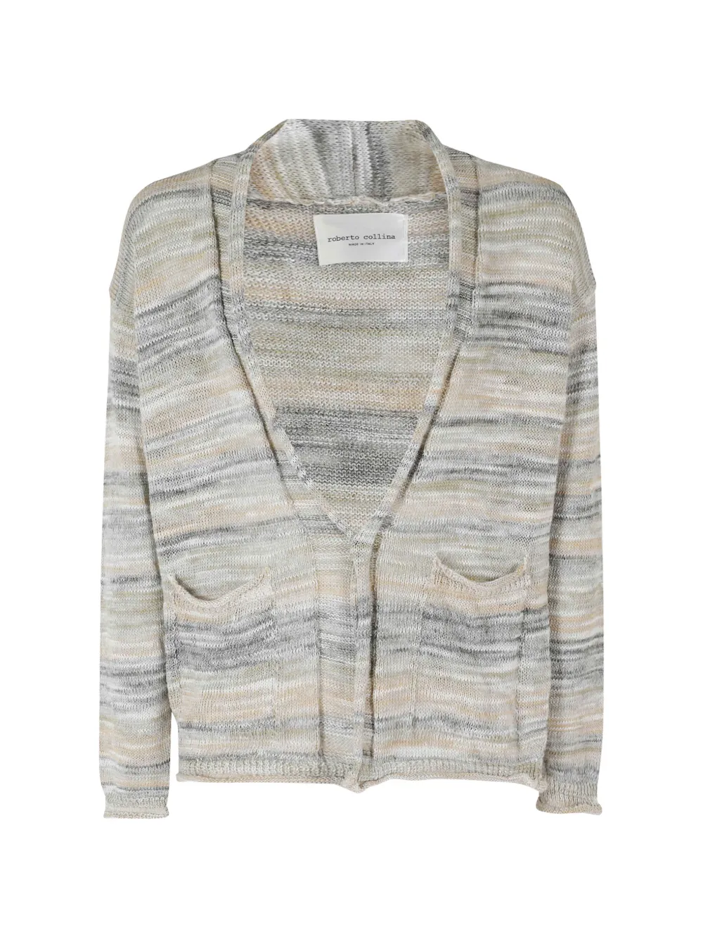 Roberto Collina V-neck pocket cardigan - Toni neutri