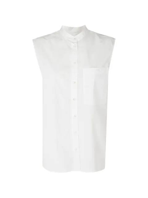 SOLOTRE chemise sans manches à col officier