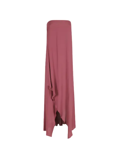 Semicouture Zoey strapless-ruffled midi dress