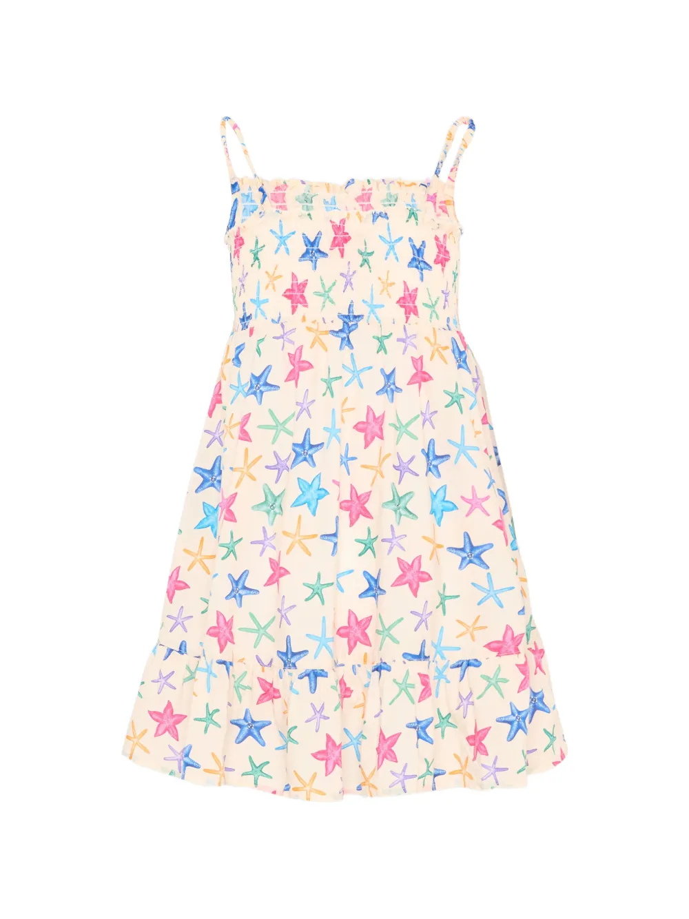 MC2 Saint Barth Kids Miki starfish-print swimsuit coverup - Nude