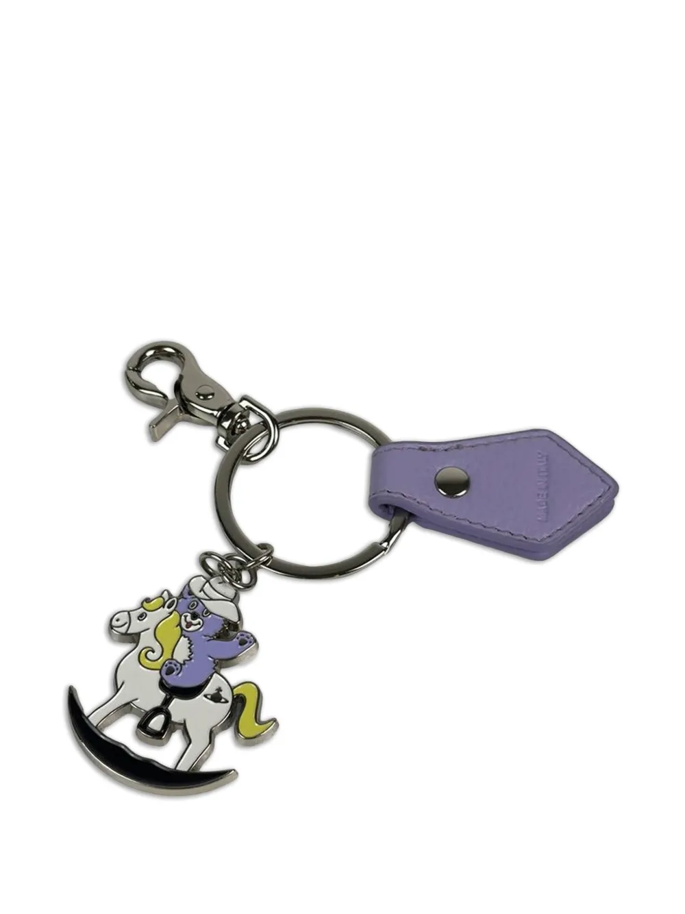 Vivienne Westwood Rocking Horse Teddy keyring - Silber