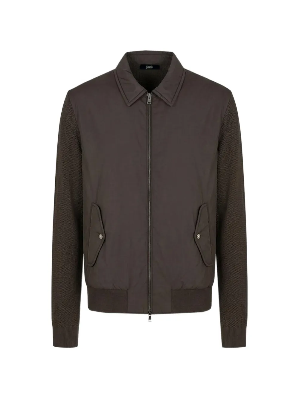 Herno panelled cardigan - Brown