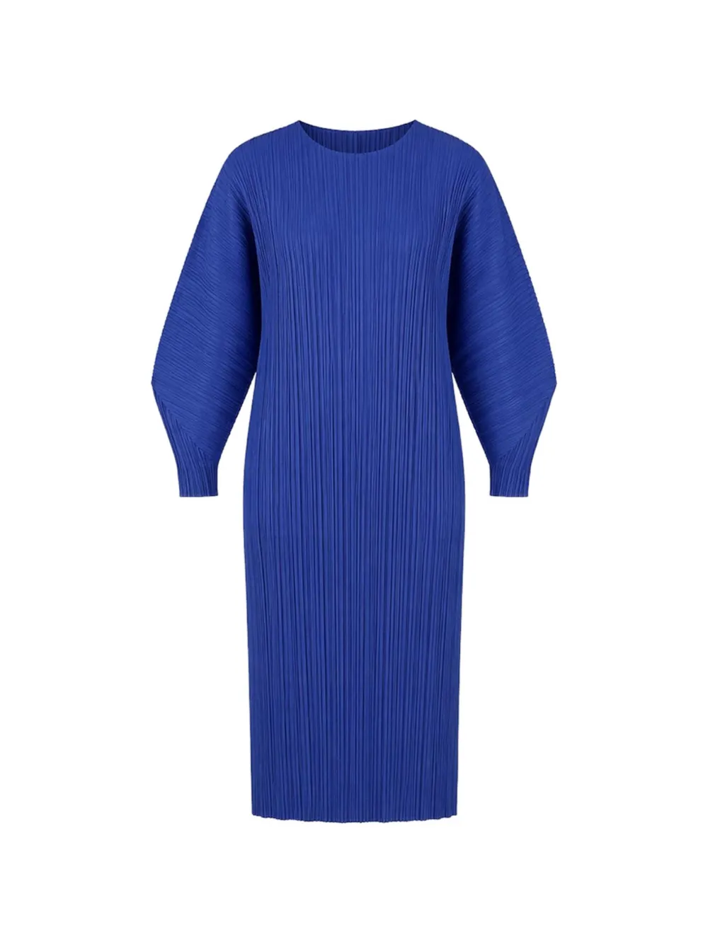 Pleats Please Issey Miyake Skyline batwing-sleeve dress - Blu