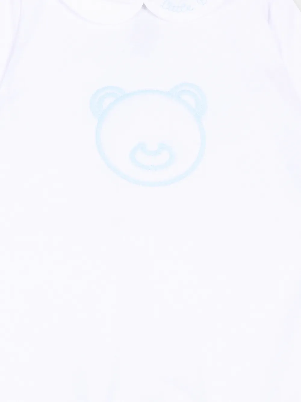 Little Bear Babypakje met beer-verfraaiing Wit