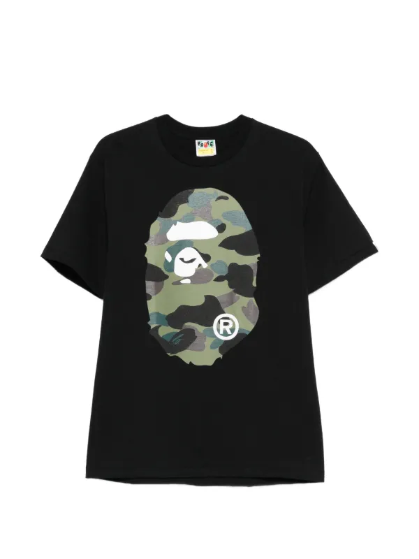 A BATHING APE® カモフラージュ Tシャツ | ブラック | FARFETCH JP