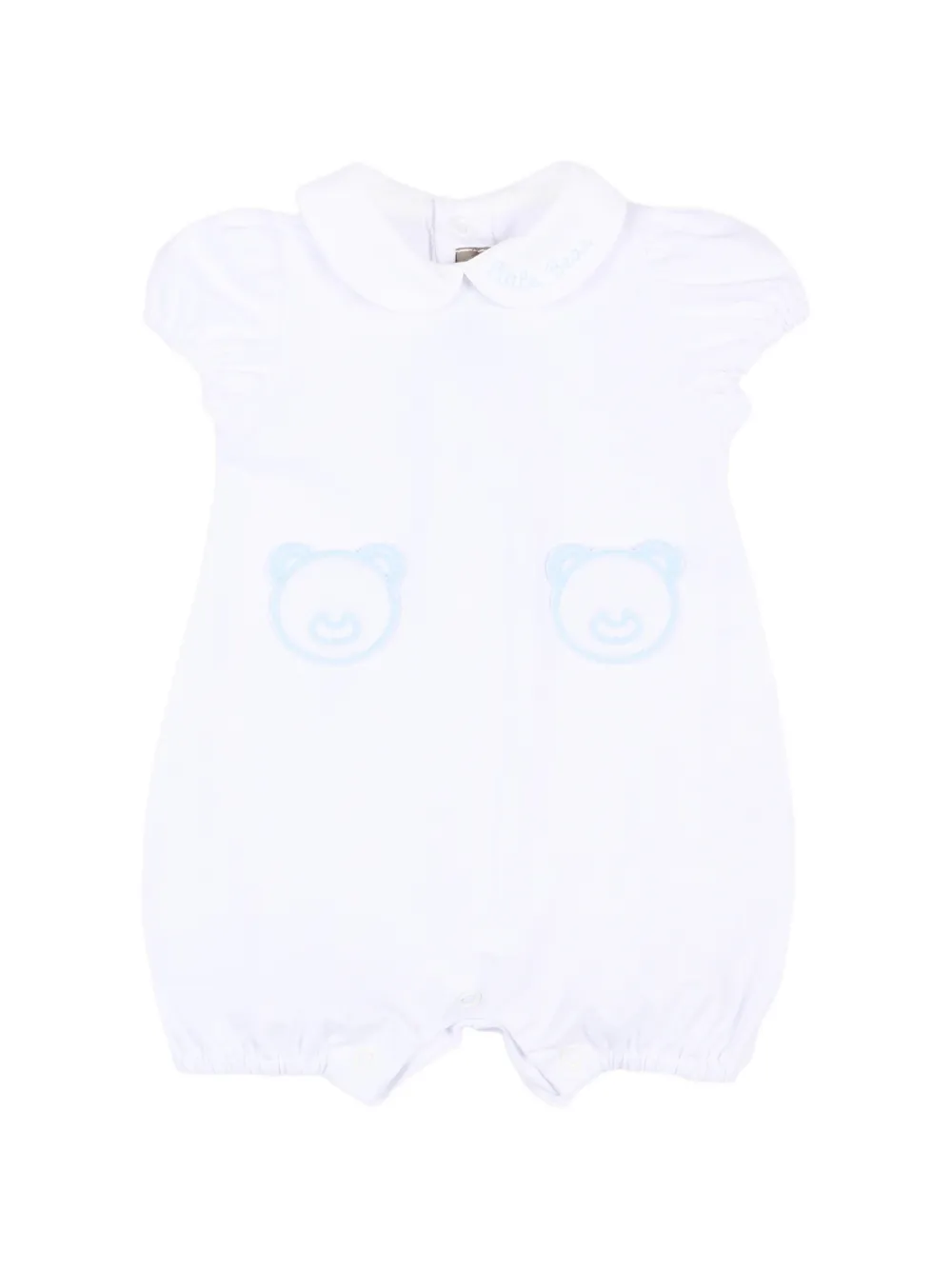 Little Bear bear-patch babywear - Bianco