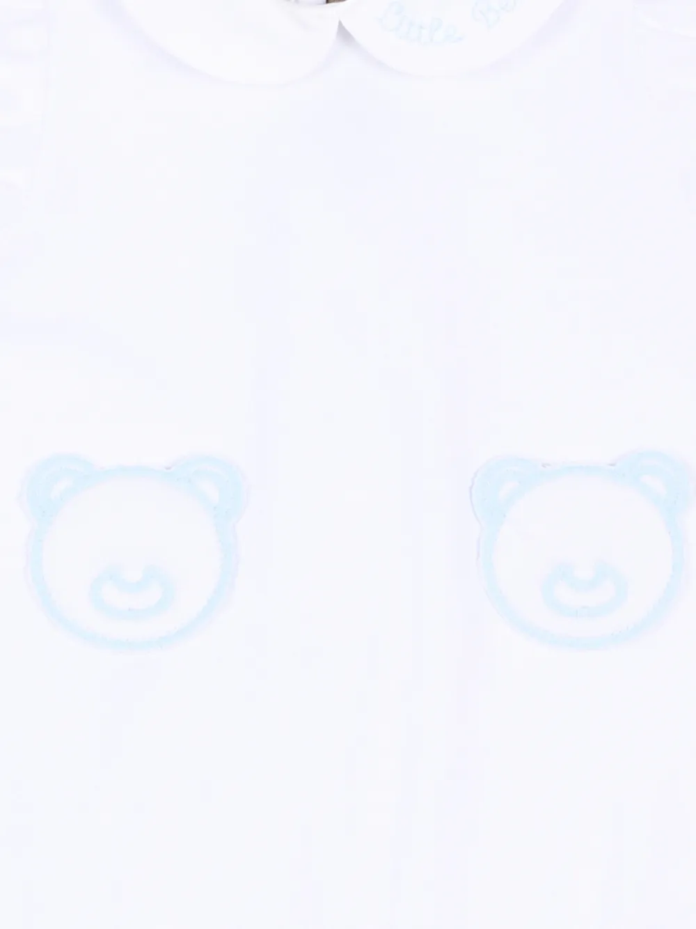 Little Bear Babypakje met beerpatch Wit