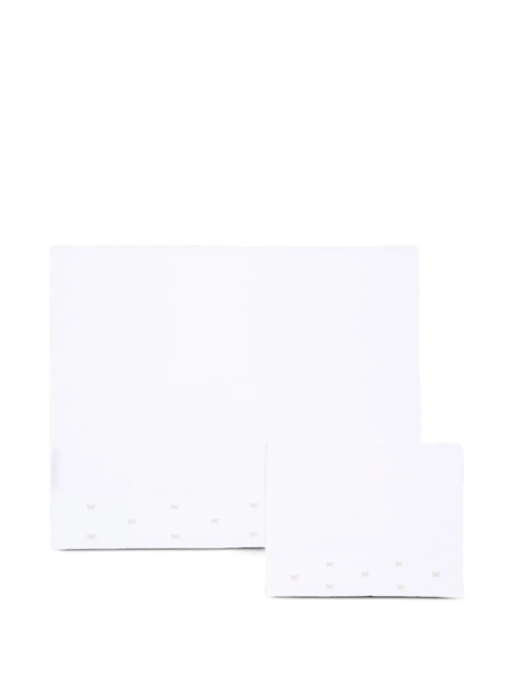 Little Bear bow-print sheet - Bianco