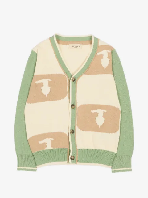 TRUSSARDI JUNIOR cárdigan con cuello en V