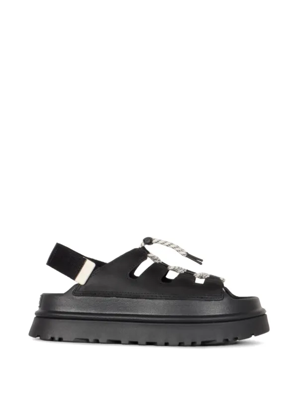 UGG GoldenGlow Toggle Sandals | Black | FARFETCH RO