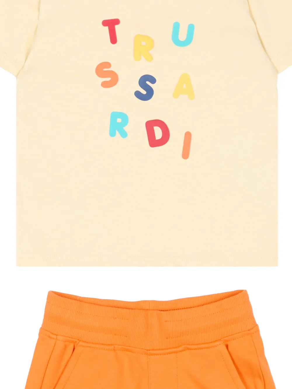 TRUSSARDI JUNIOR Shorts met logoprint Beige