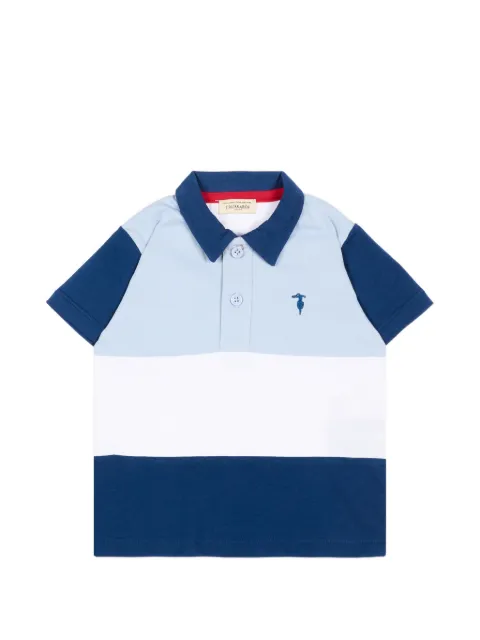 TRUSSARDI JUNIOR short-sleeved colour-block polo shirt