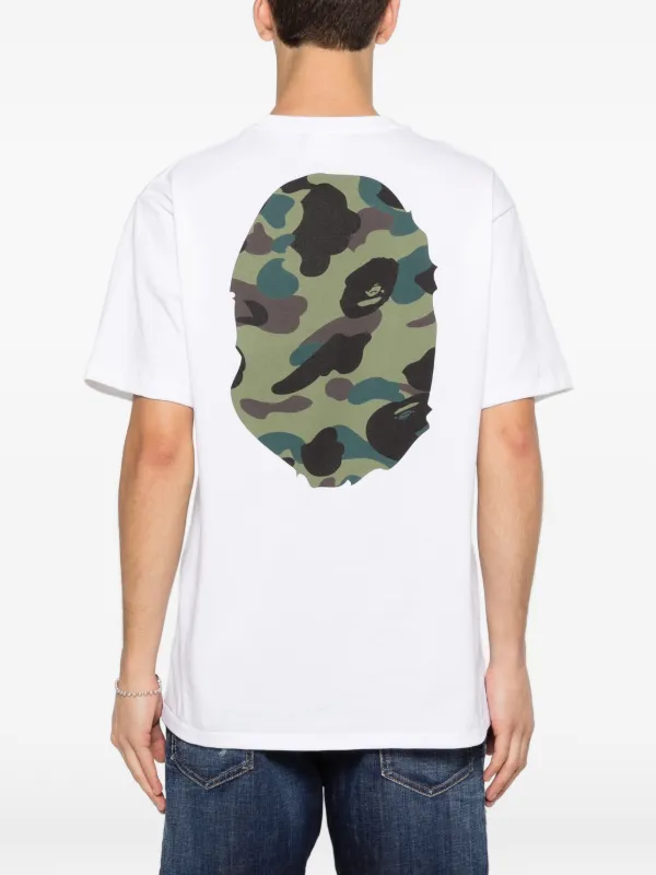 A BATHING APE® Ape Head カモフラージュ Tシャツ | ホワイト