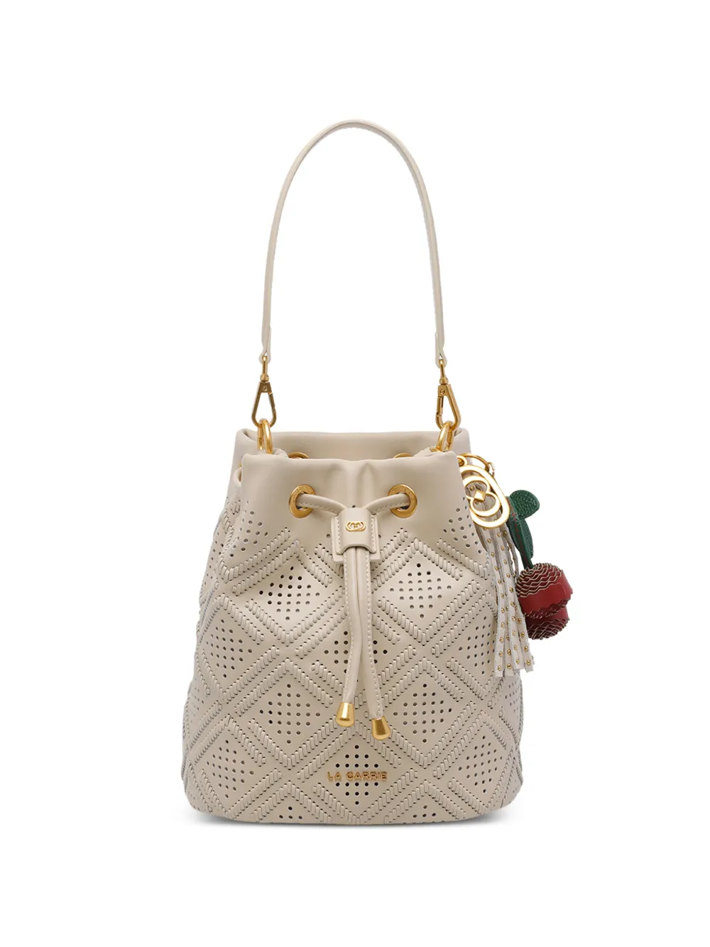 La Carrie Labyrinth bucket bag - Nude