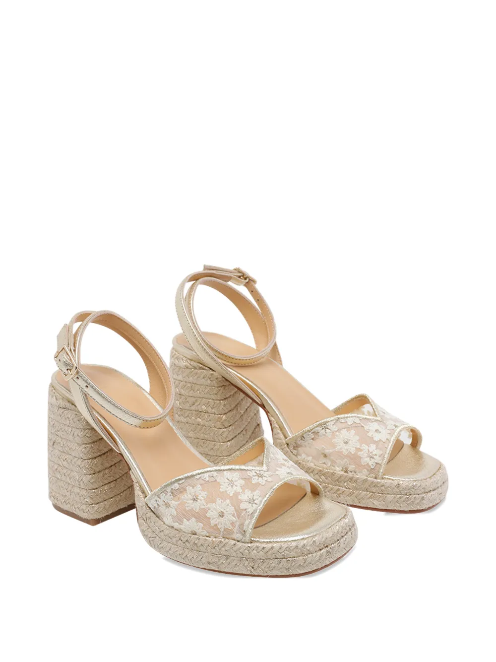 Castañer Vals sandalen met bloemenprint Wit