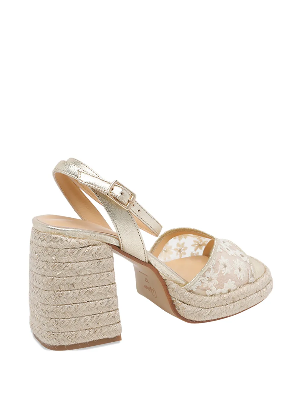 Castañer Vals sandalen met bloemenprint Wit