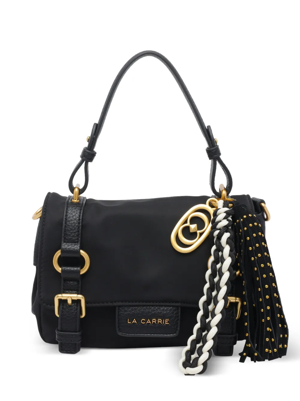 La Carrie small Atena crossbody bag - Nero