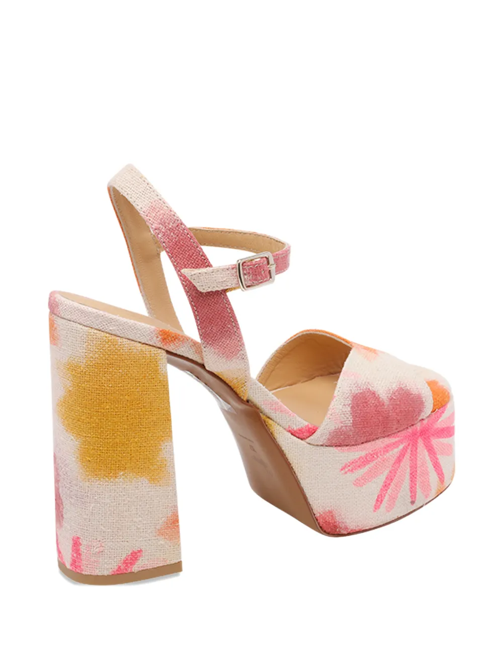 Castañer Sandalen met gesp en patroon Wit