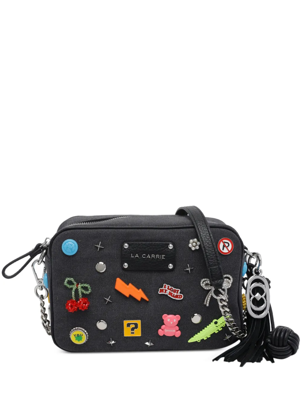 La Carrie removable-pins shoulder bag - Nero