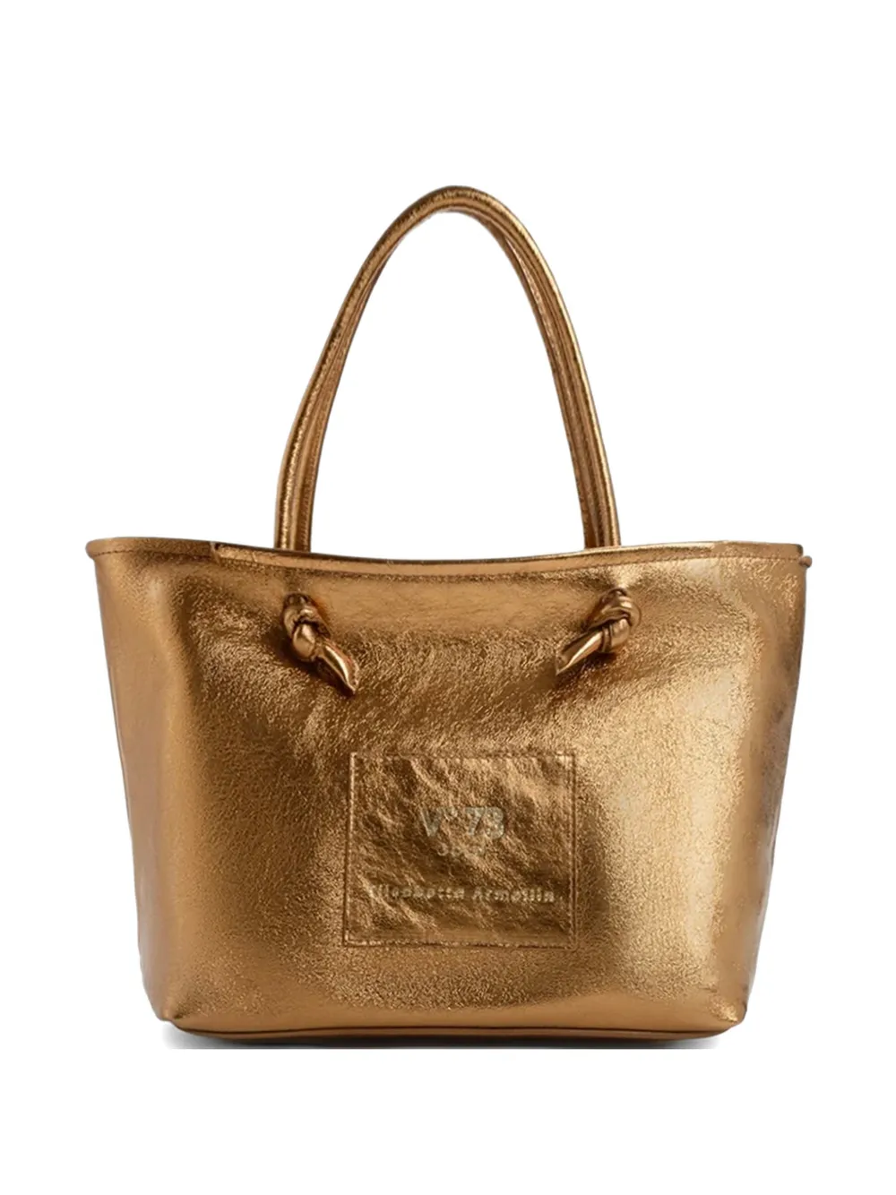 V°73 knot-detail tote bag - Oro