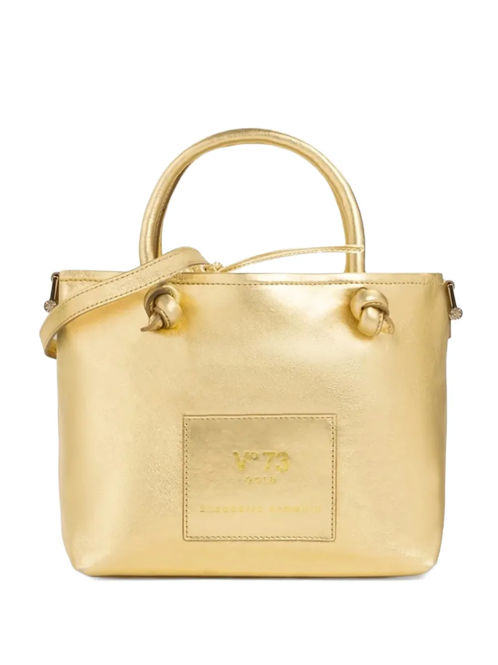 V°73 Borsa tote con applicazione - Oro