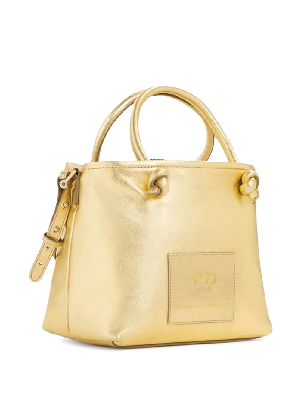 V°73 Shopper met logopatch Goud