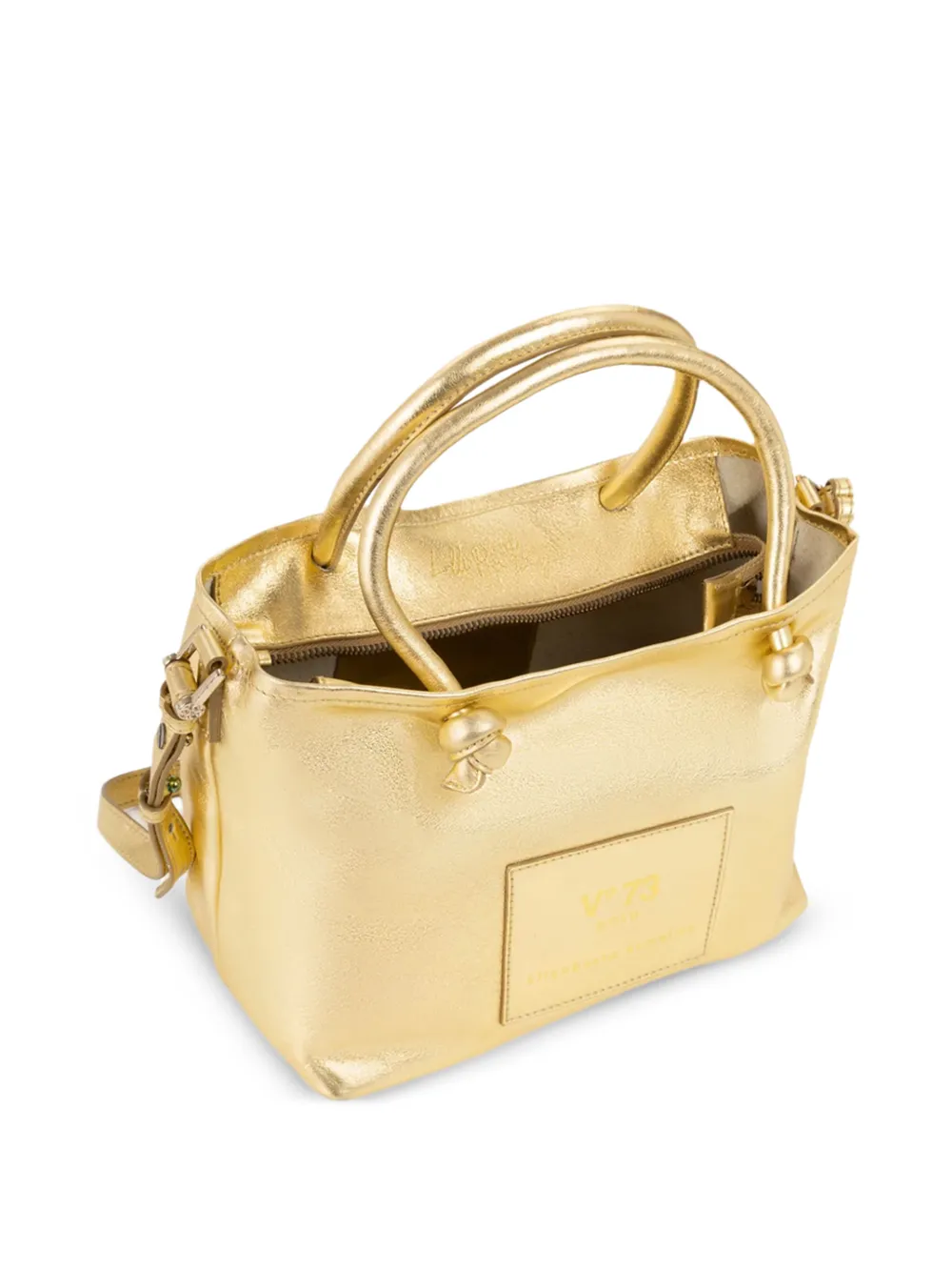 V°73 Shopper met logopatch Goud