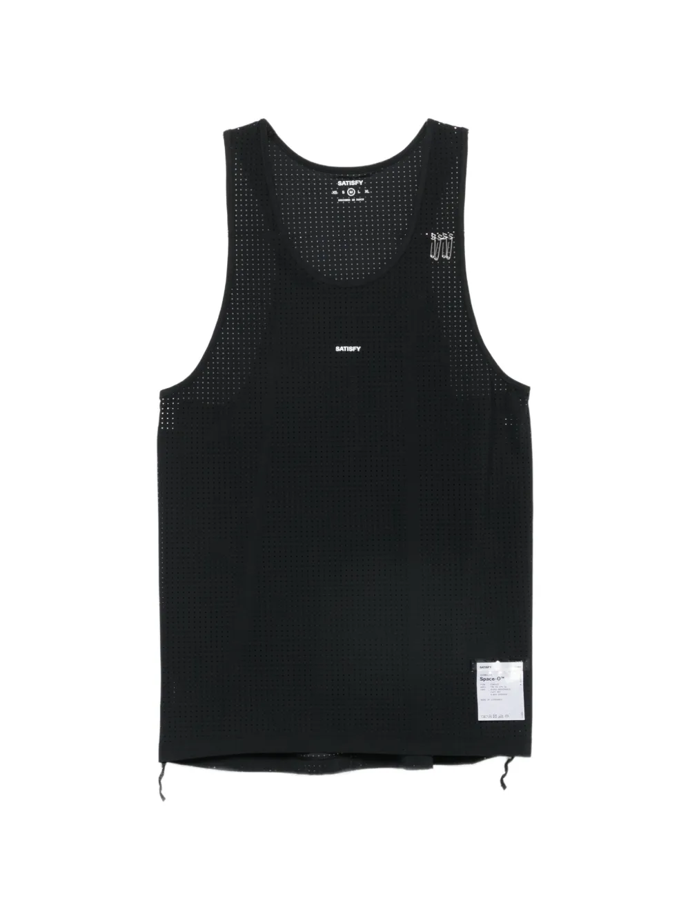 Satisfy logo-print tank top - Nero