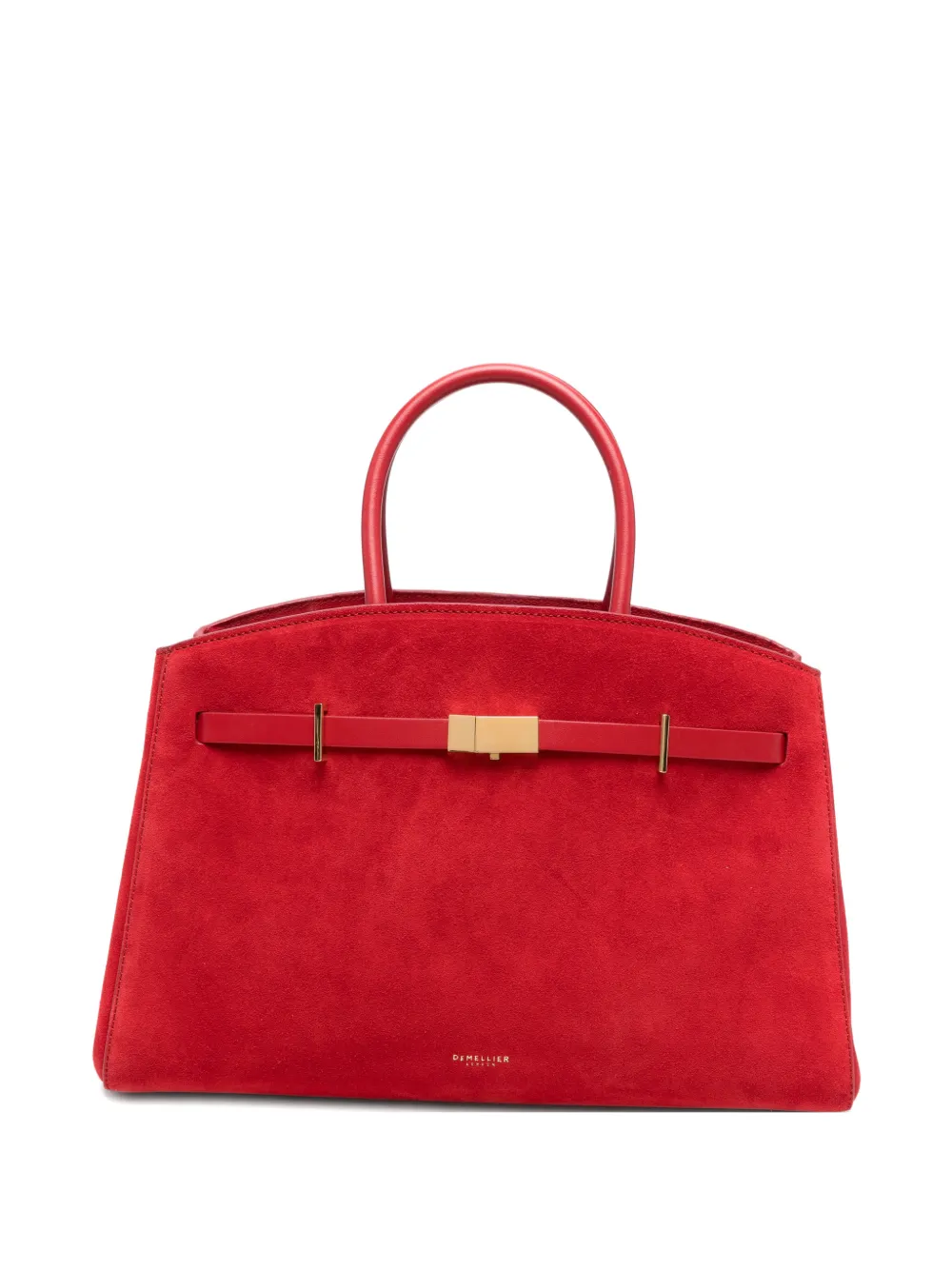 DeMellier midi Hudson suede tote bag - Rot