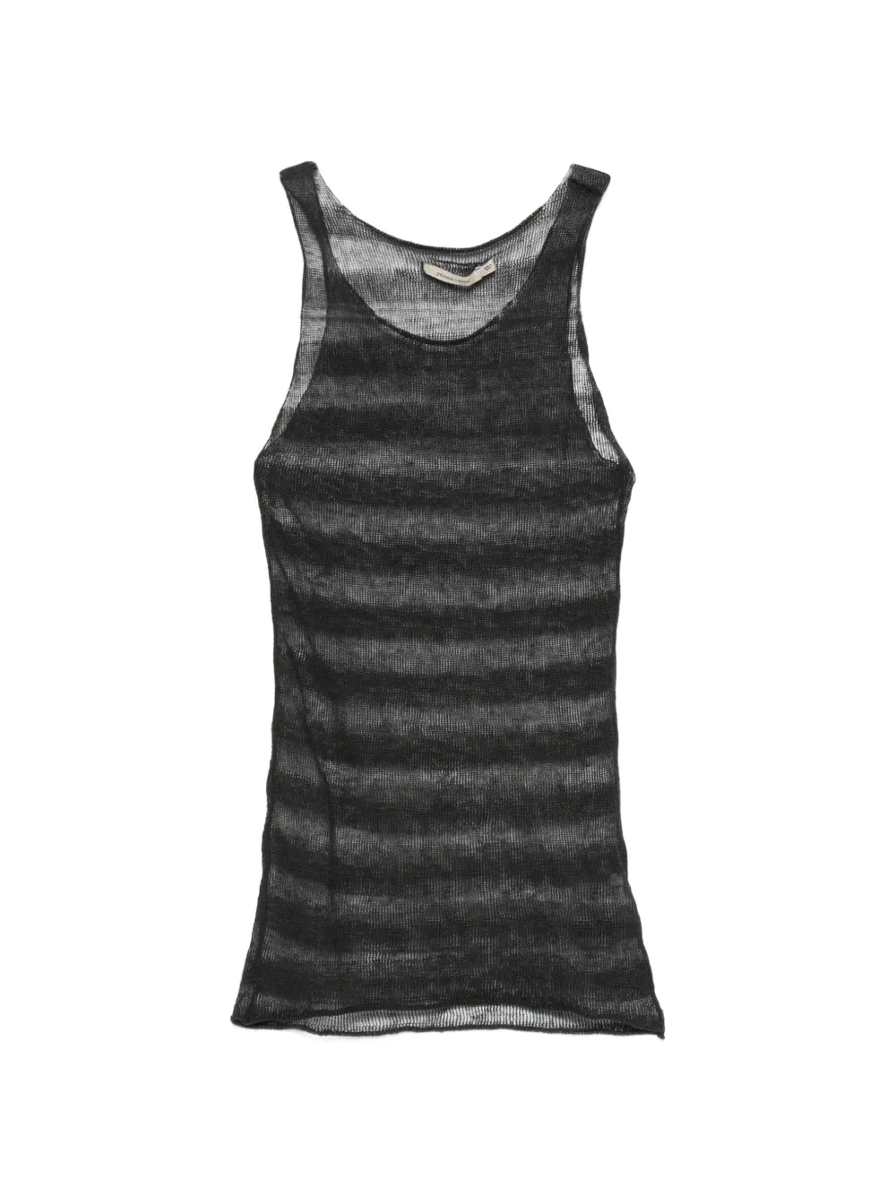 Paloma Wool Dino striped sheer tank top - Nero
