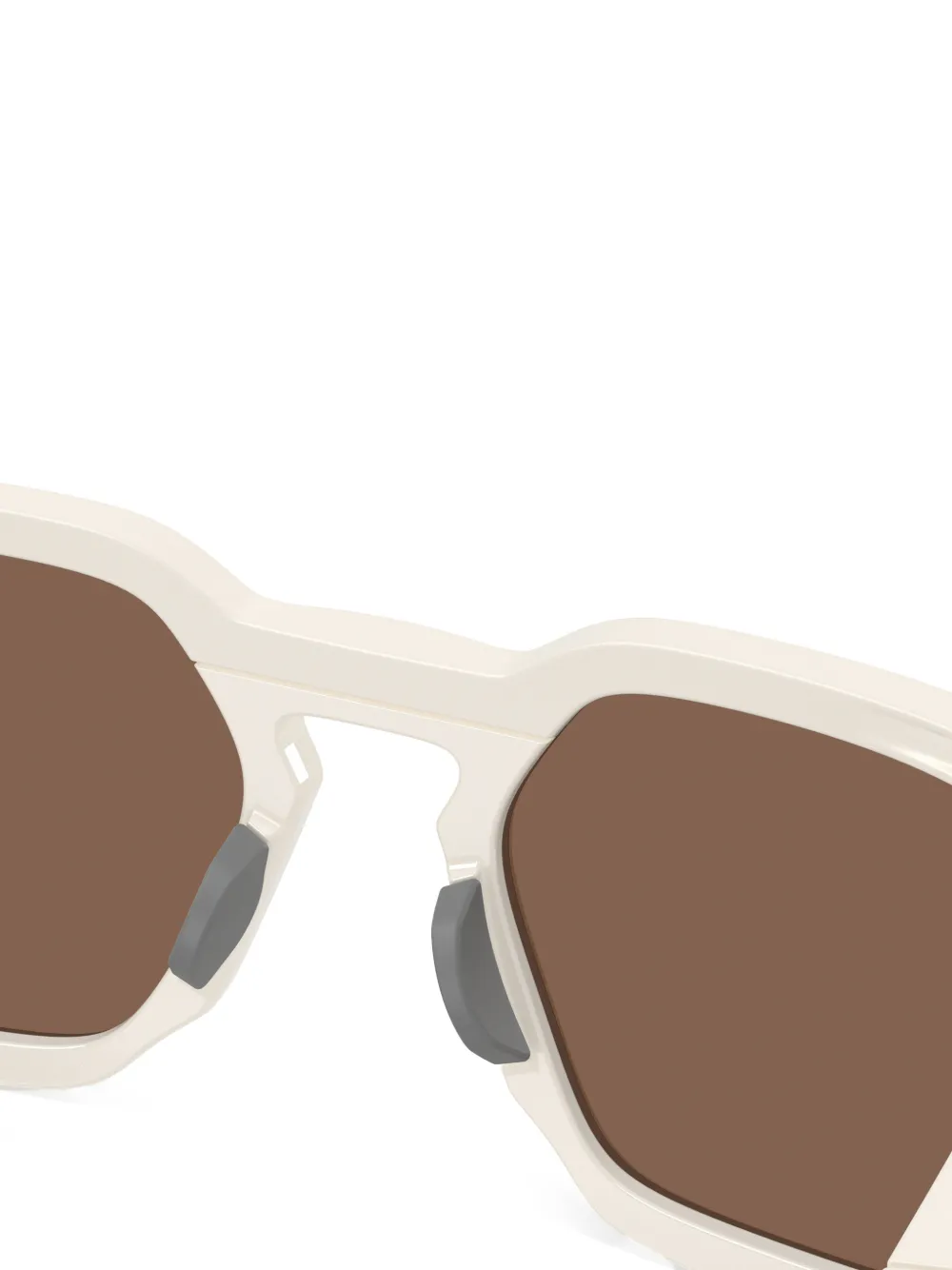 Oakley Zonnebril met geometrisch montuur Beige