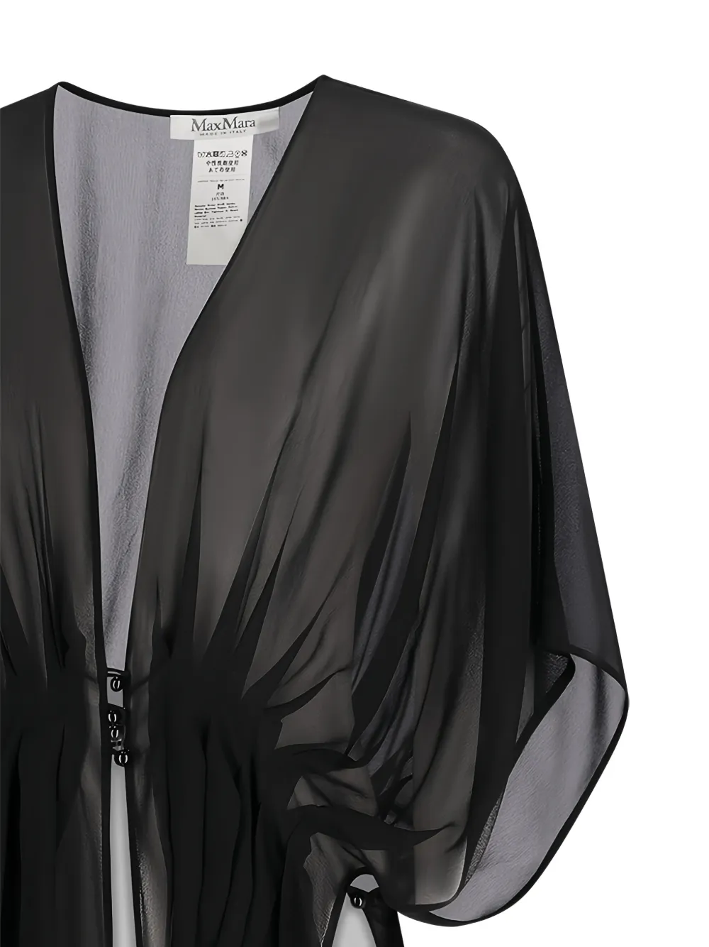 Max Mara Geplooide blouse Zwart