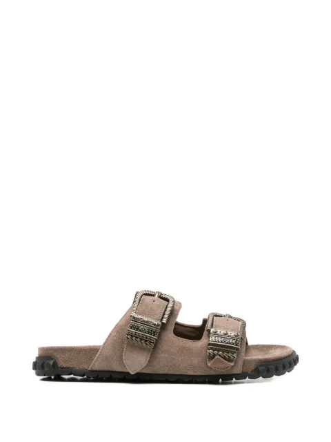 Ash buckle-strap flat sandals