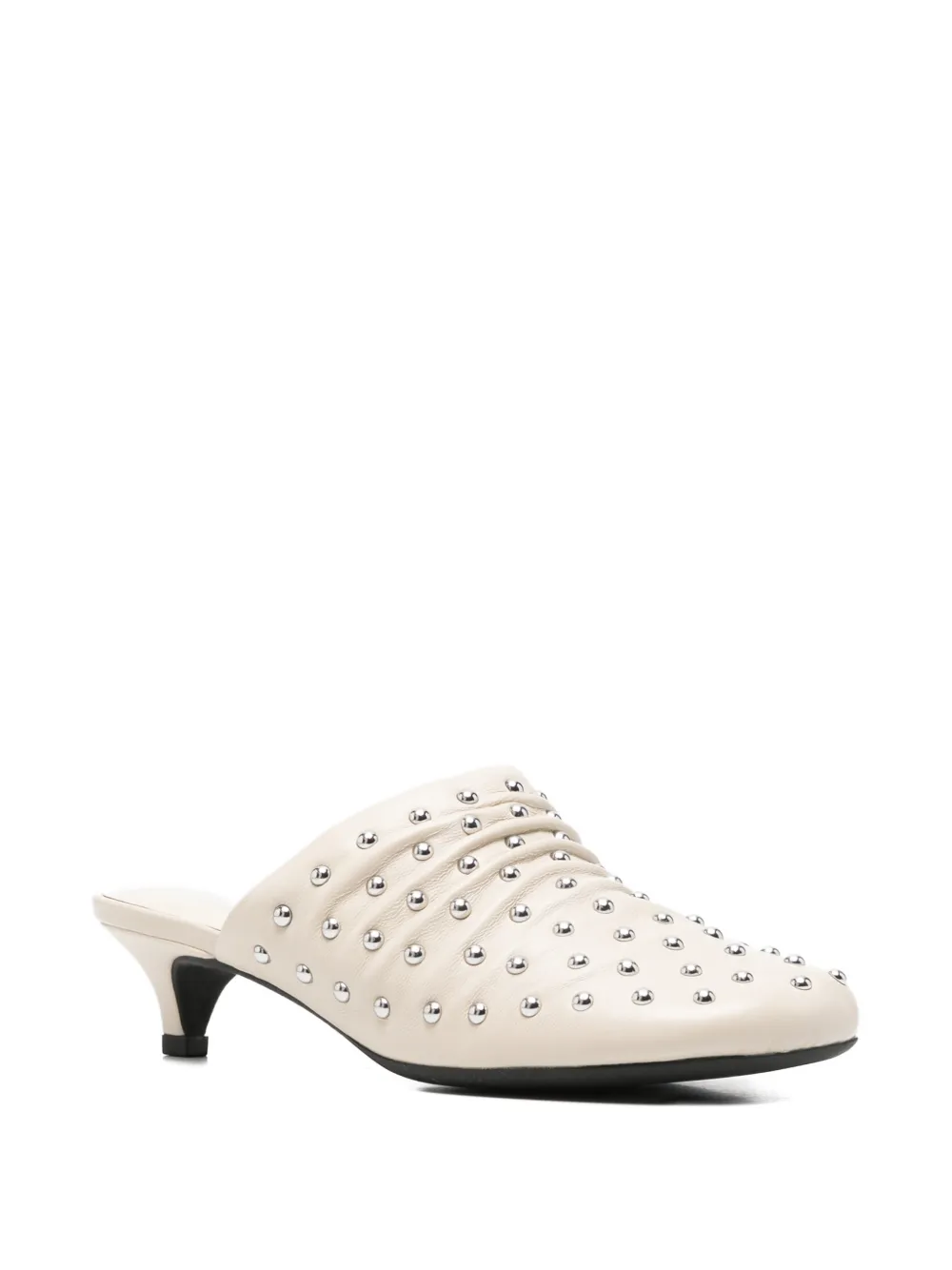 Ash Eloise studded-detail mules Beige