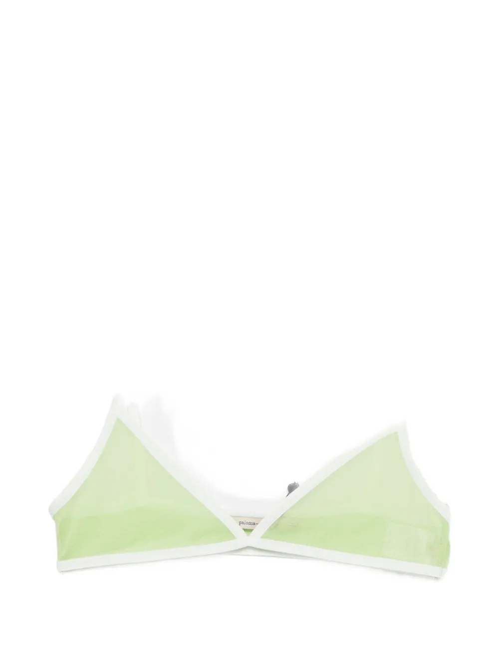 Paloma Wool sheer triangle bralette - Verde