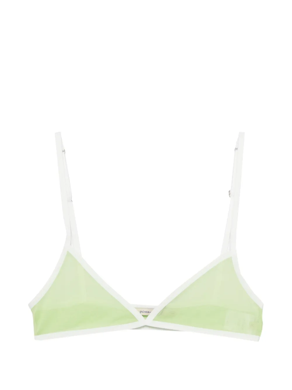 Paloma Wool sheer triangle bralette - Verde