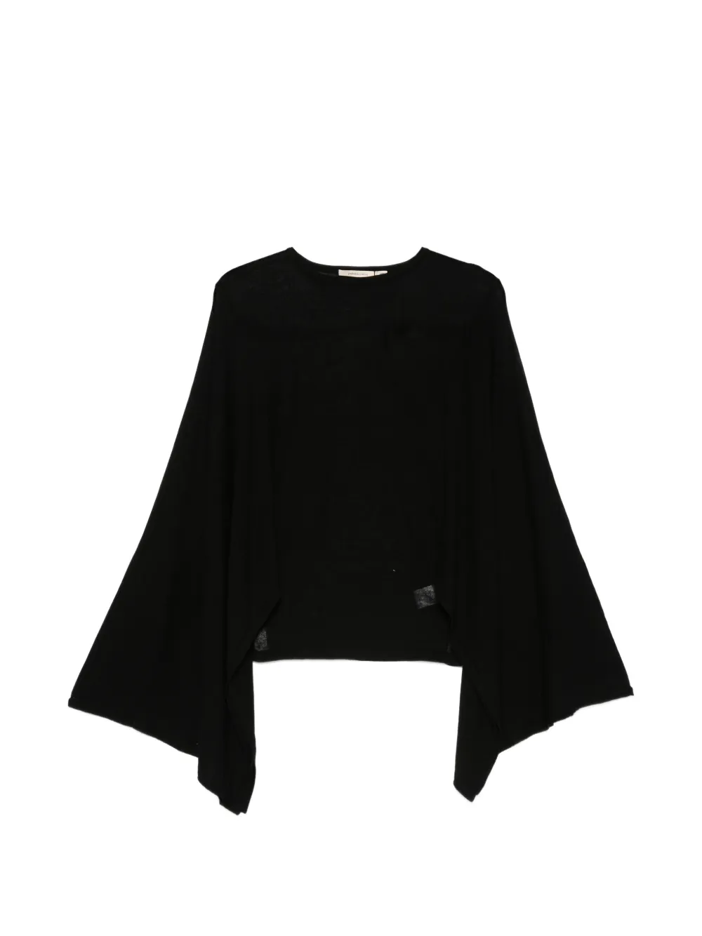 Paloma Wool draped-sleeve T-shirt - Nero