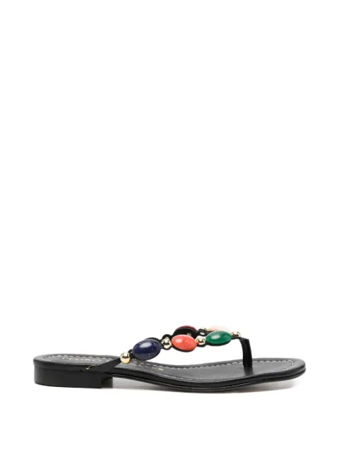 Pedro Miralles bead-embellished thong sandals